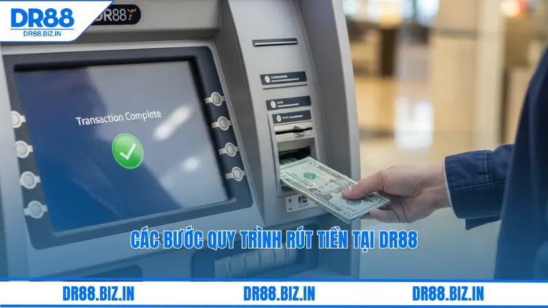 Các bước quy trình rút tiền tại dr88