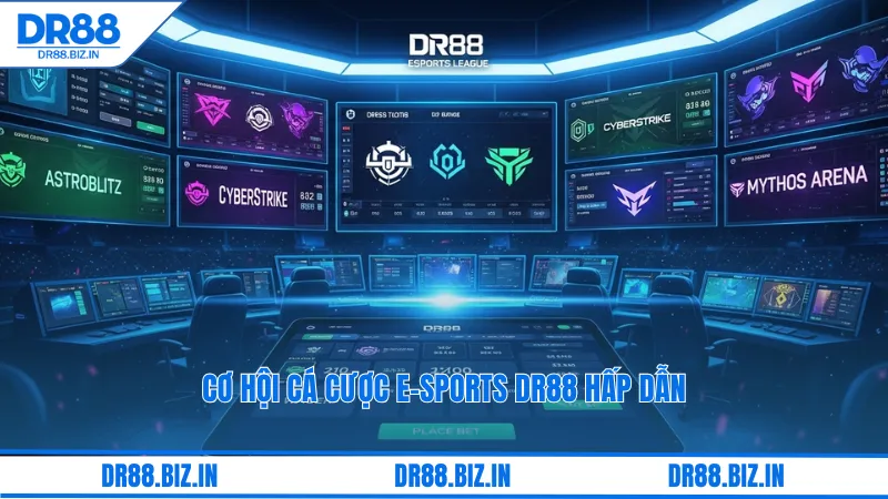 Cơ hội cá cược e-sports dr88 hấp dẫn