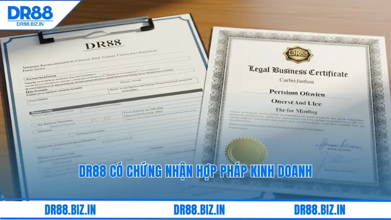 Dr88 có chứng nhận hợp pháp kinh doanh
