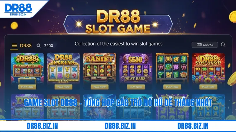 Game Slot DR88 - Tổng hợp các trò nổ hũ dễ thắng nhất