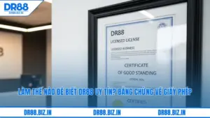 Làm thế nào để biết DR88 uy tín không? Xem bằng chứng về giấy phép