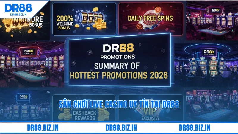 Sân chơi live casino uy tín tại dr88