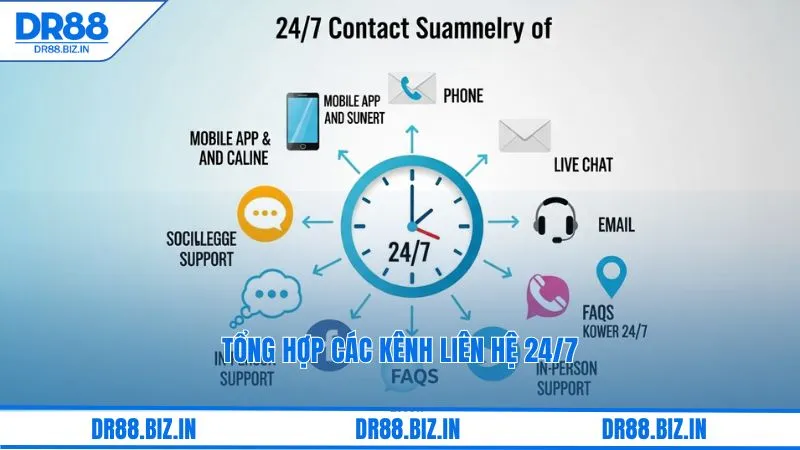 Tổng hợp các kênh liên hệ 24/7